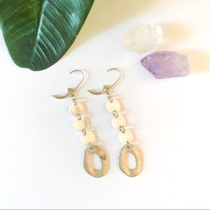 Shell and Silver Earrings